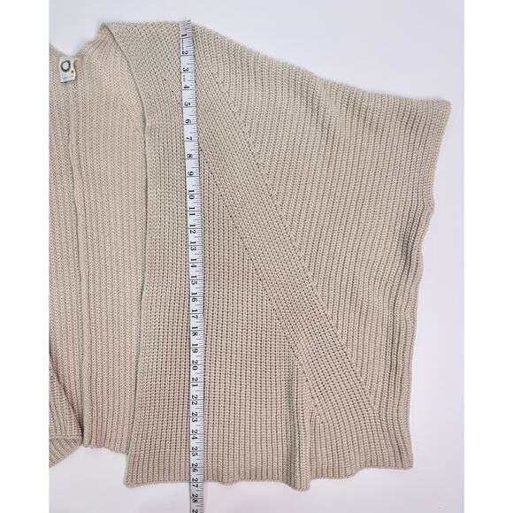 Akemi + Kin Beige Knit Open Front Drape Batwing Cardigan One Size - Picture 6 of 6